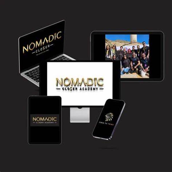 Vista previa del curso Nomadic Closer Academy en diferentes dispositivos: formación online para closers de ventas