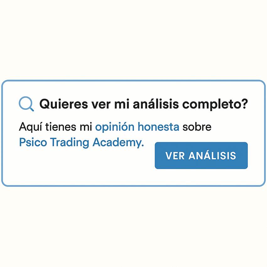 Opinion honesta Psico Trading Academy